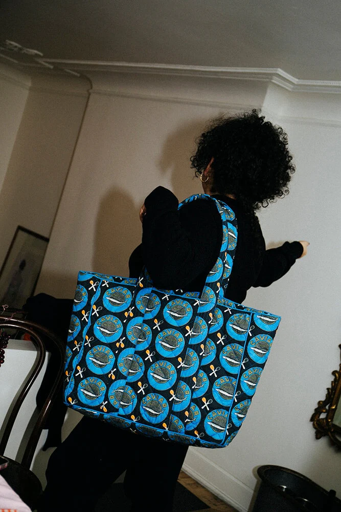 LYDIA QUILTED BAG CAVIAR - Image 3