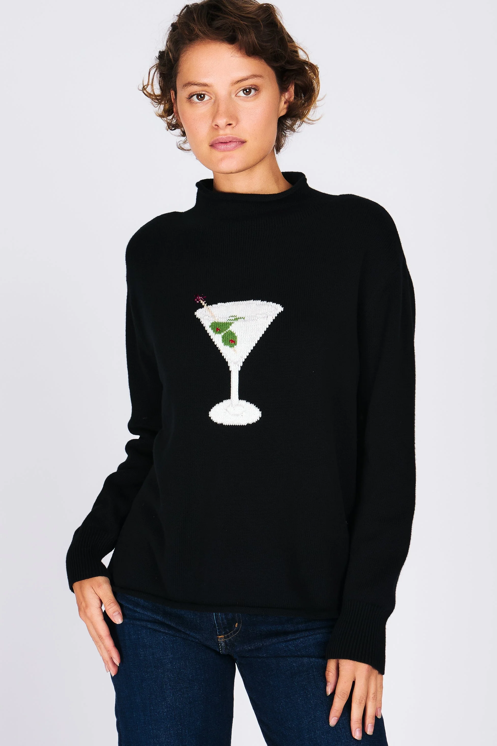 MARTINI MOCKNECK SWEATER BLACK - Image 3