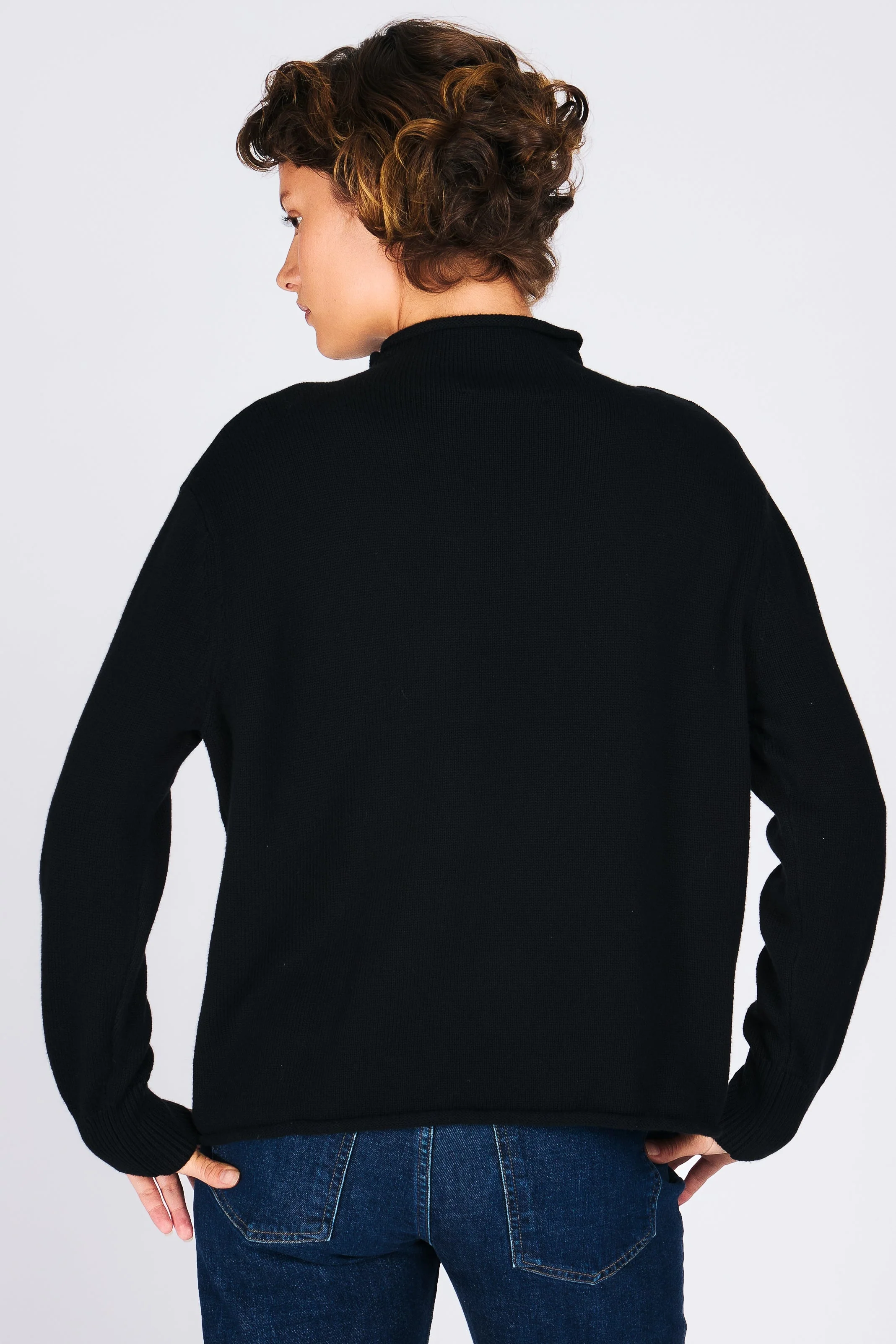 MARTINI MOCKNECK SWEATER BLACK - Image 5