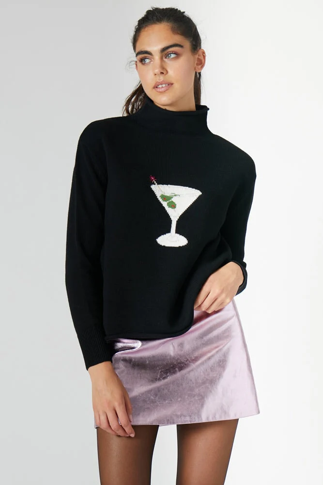 MARTINI MOCKNECK SWEATER BLACK - Image 7