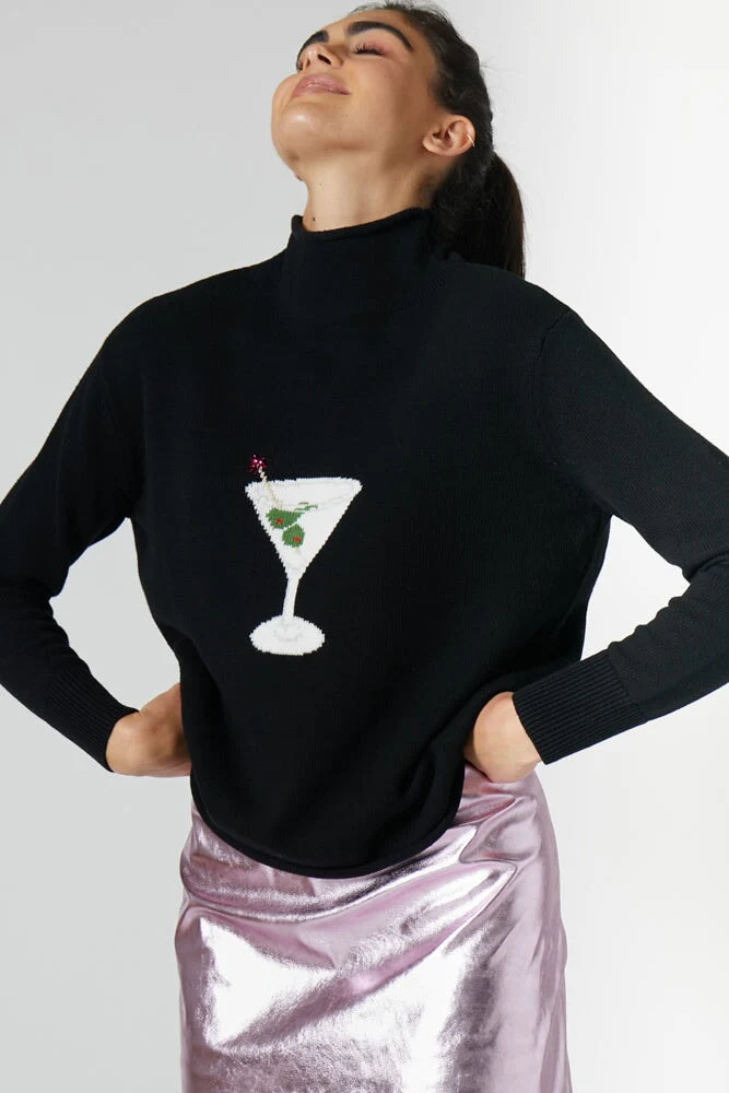 MARTINI MOCKNECK SWEATER BLACK - Image 8