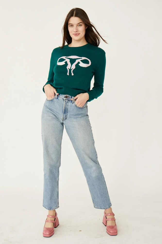RANDY'S REPRODUCTIVE SYSTEM SWEATER EMERALD - Image 4