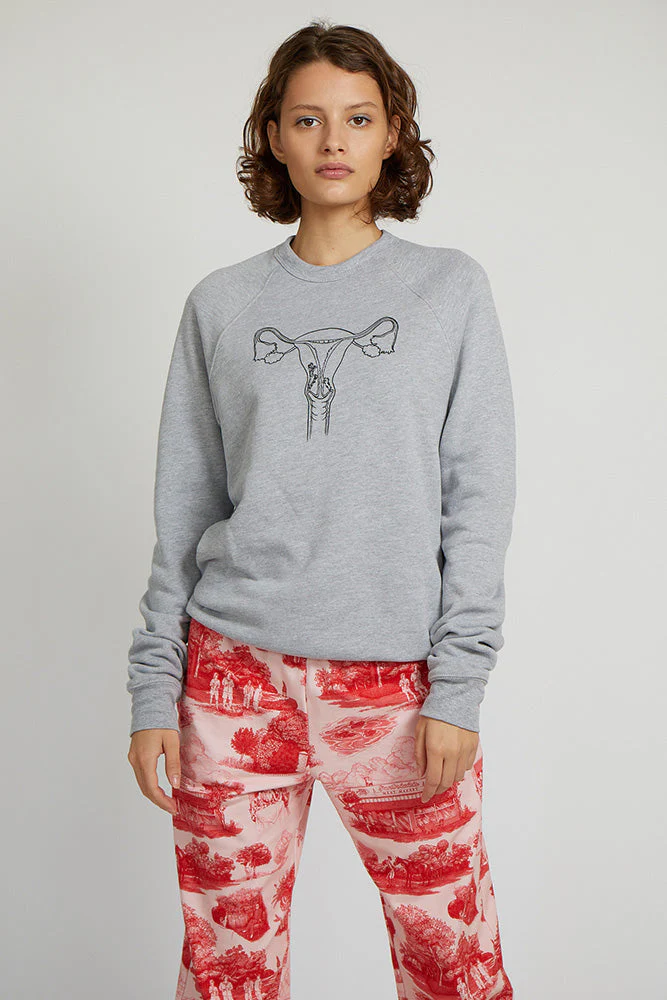 THE REPRODUCTIVE SYSTEM SWEATSHIRT ASH GREY - Image 3